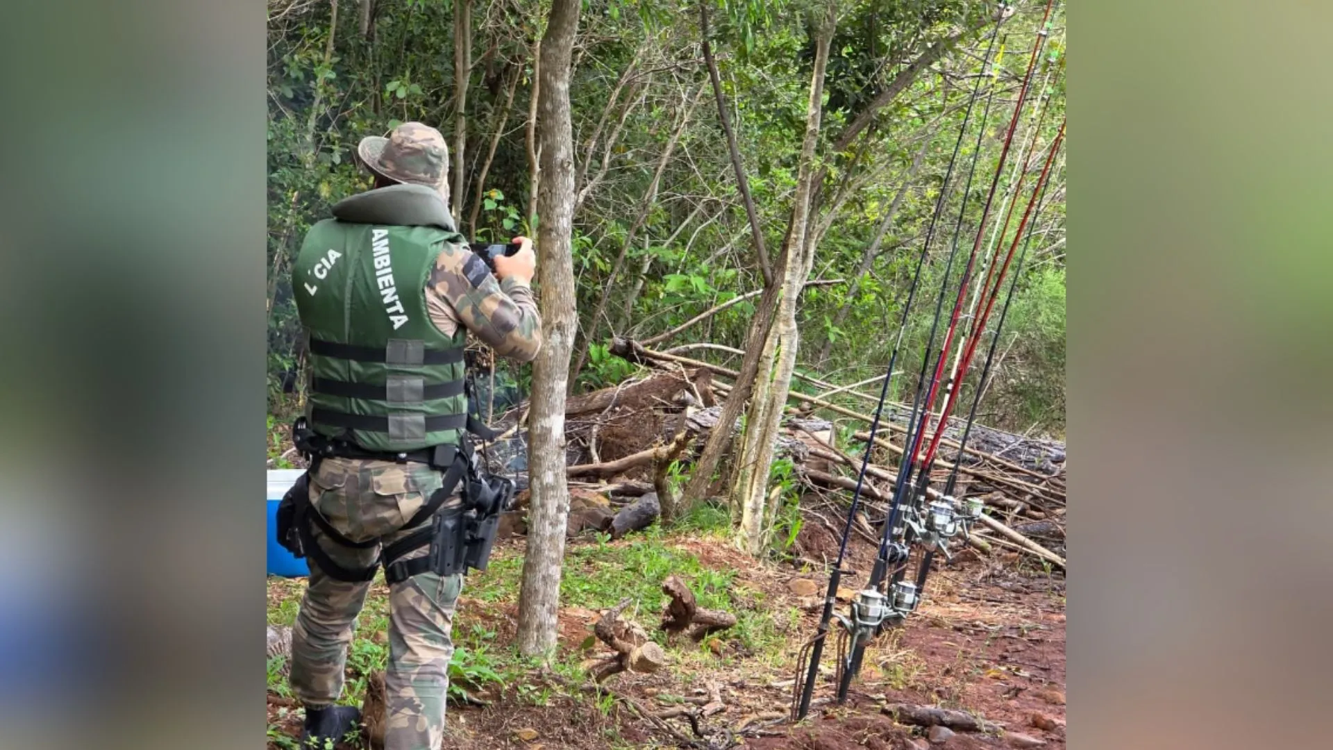 Polícia combate pesca ilegal em Campos Novos durante Operação Piracema