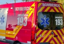 Bombeiros socorrem homem baleado em Lebon Régis
