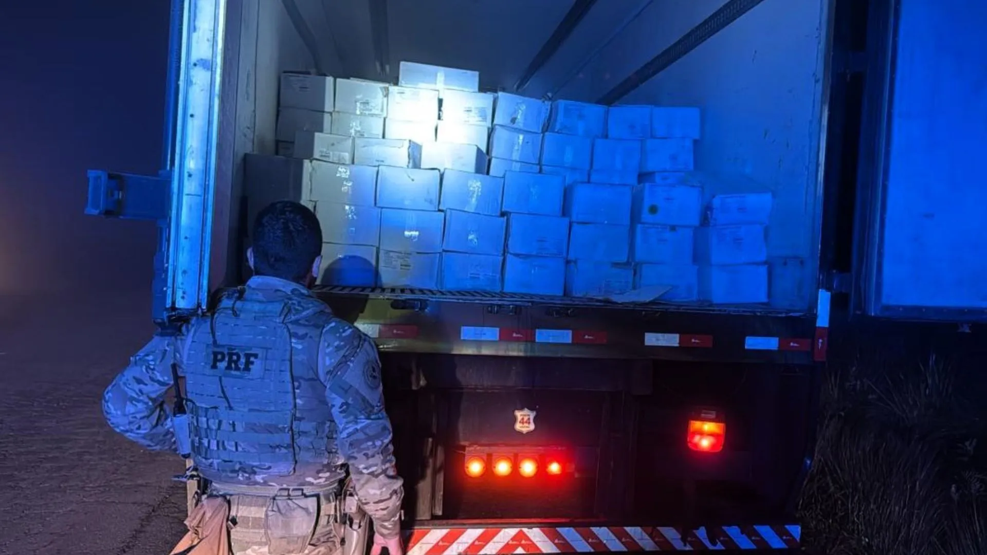 PRF apreende no Meio-Oeste 8 toneladas de camarão contrabandeado