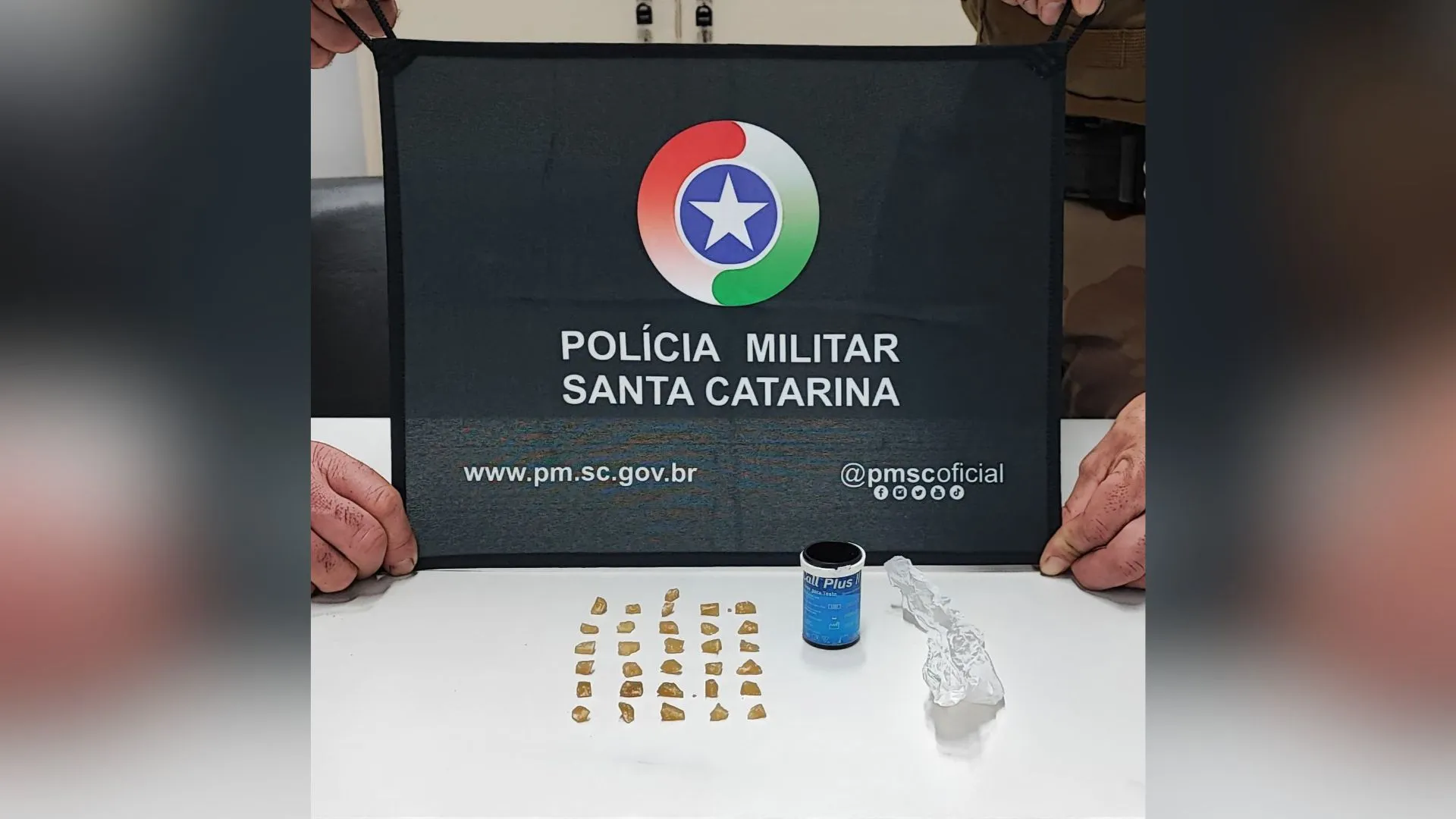 Polícia Militar prende homem por tráfico de drogas em Herval d’Oeste