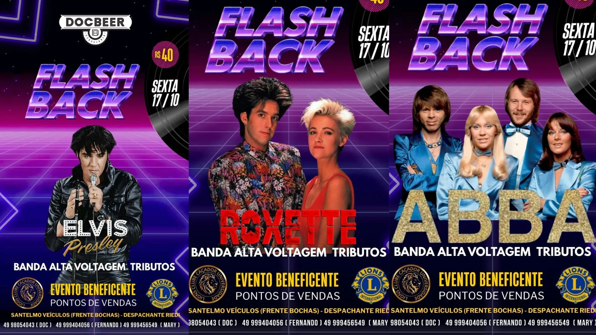 Lions Universidade promove Festa Flash Back em Caçador