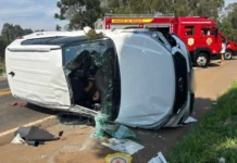 Novo acidente na SC-350 mobiliza bombeiros de Caçador