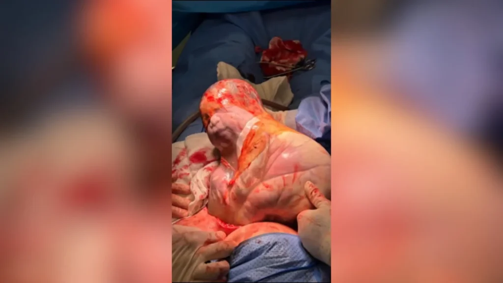 Nascimento raro emociona equipe em hospital de SC