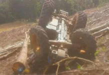 Agricultor fica ferido após tombamento de trator em comunidade do interior