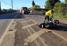 Motociclista morre após colisão com carro na SC-355 em Fraiburgo