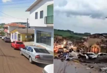 Imagens chocantes mostram Rio Bonito do Iguaçu antes e depois do tornado