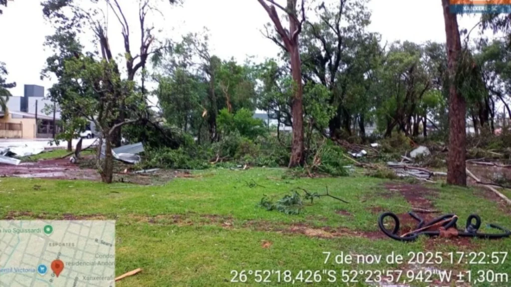 Mais de 50 cidades catarinenses registram ocorrências durante passagem de ciclone