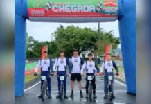 Ciclismo de Videira brilha no BMX e XCO da OLESC 2025