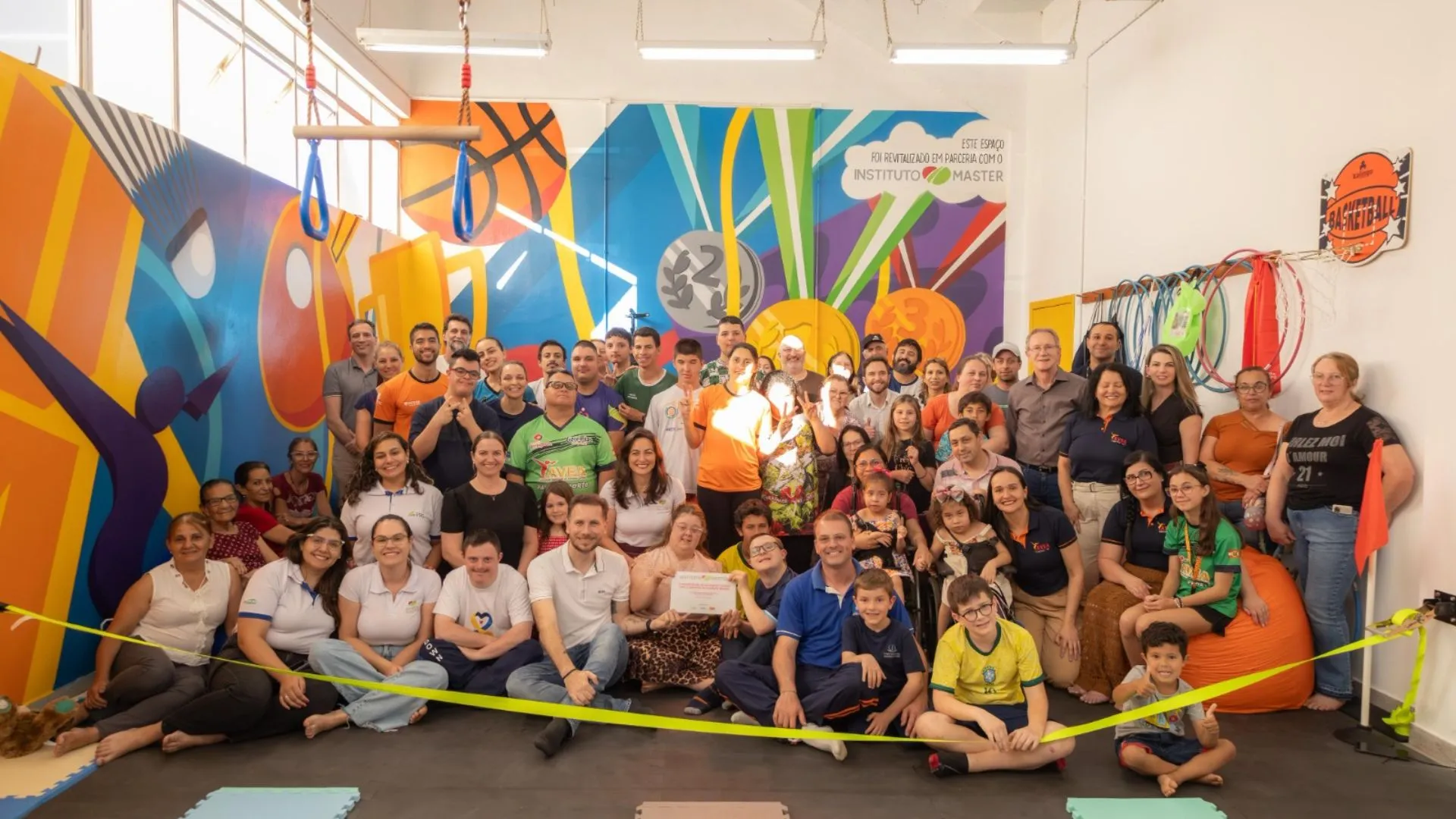 Sala de psicomotricidade da AVEA é reformada e promove inclusão em Videira