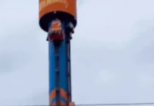 Família fica 20 minutos presa a 100 metros de altura em atração do Beto Carrero