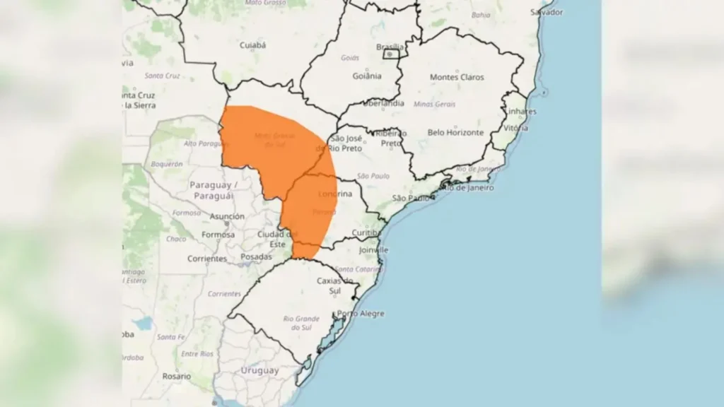 Oeste catarinense em alerta: Inmet prevê chuvas fortes e ventos de até 100km