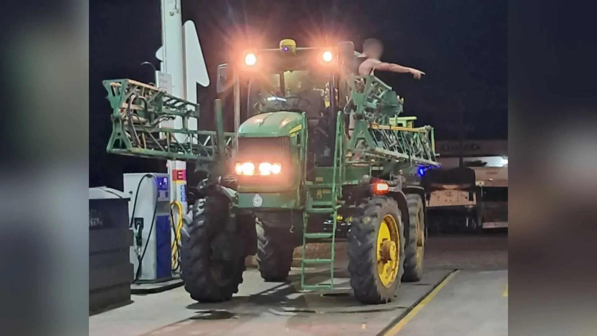 Homem embriagado é preso após perseguição com máquina agrícola em Fraiburgo