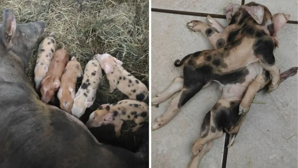 Leitão nasce com dois corpos e uma cabeça no Oeste de SC