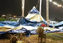 Temporal causa destelhamentos e quedas de árvores no Oeste de SC