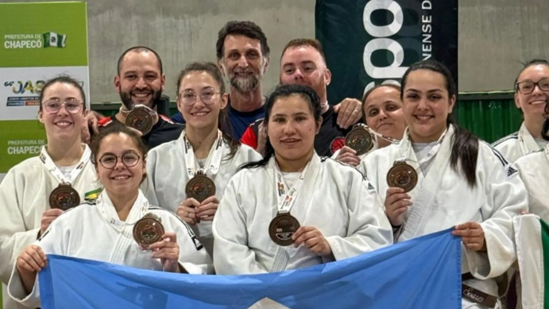Judô feminino de Videira conquista quatro medalhas nos JASC 2025