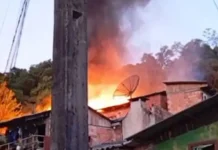 Mulher é presa por provocar incêndio que destruiu sua casa e atingiu vizinhos em Joaçaba