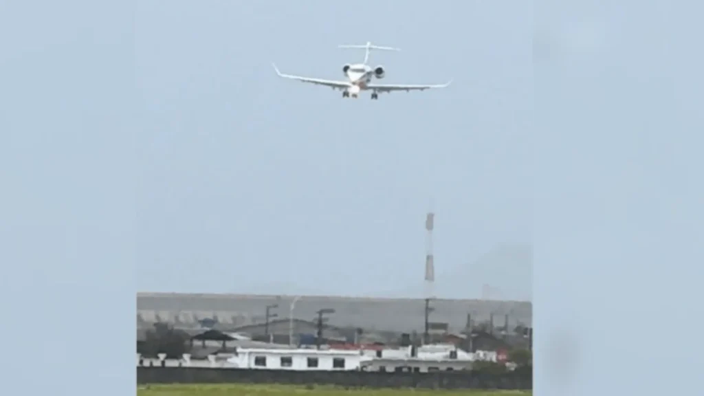 Avião de Luciano Hang faz "pouso de lado" em meio a ventos de 60 km/h em SC