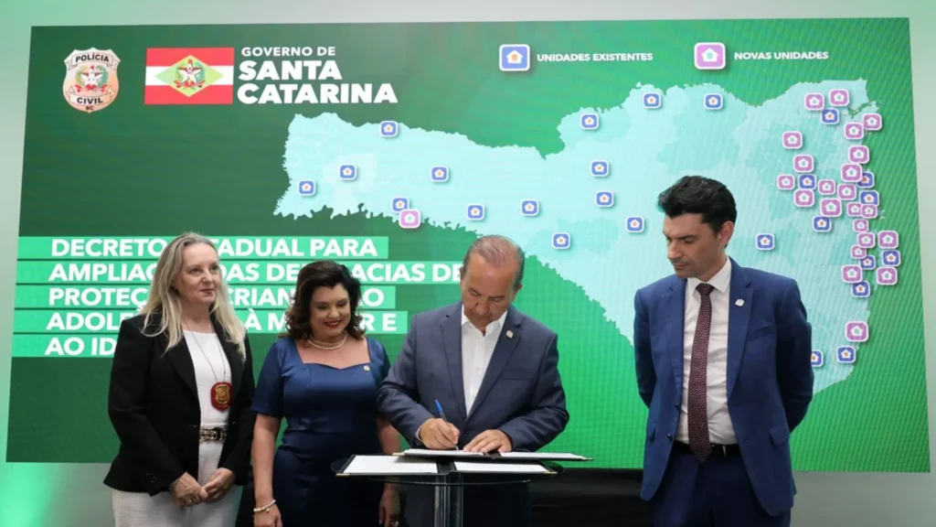 SC expande proteção feminina com 26 novas delegacias especializadas