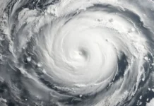 Ciclone traz ventos de 80 km/h e chuva de 200 mm