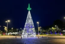 Caçador inicia instalação da decoração natalina nos próximos dias