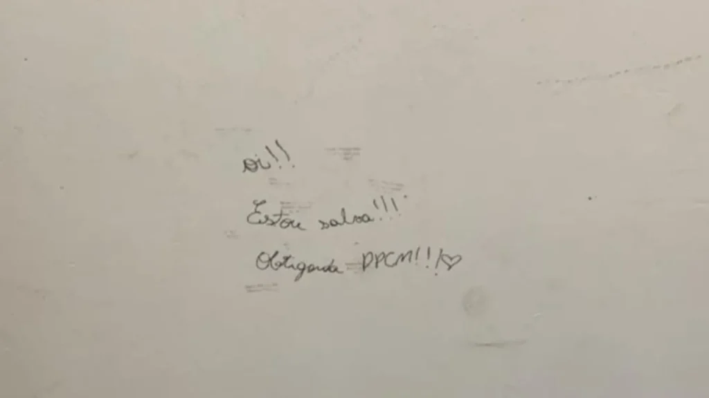 “Oi, estou salva”: mensagem de criança emociona policiais em Chapecó