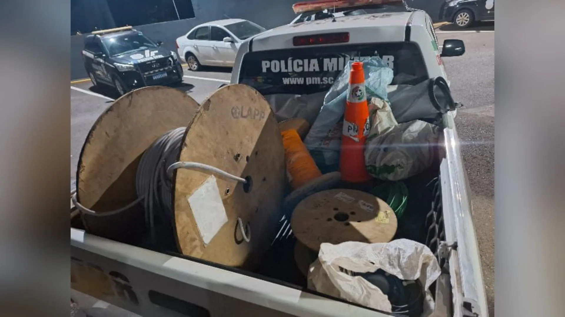 Trio é preso por furto qualificado em empresa de Caçador