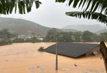 Município de Luiz Alves debaixo d’água