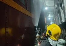 Trem turístico de Piratuba sofre princípio de incêndio e assusta passageiros