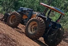 Trator usado em extração de madeira é furtado no interior de Macieira