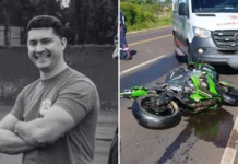 Grave acidente de moto na SC-135 termina com morte de bombeiro voluntário