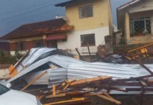 Temporal em Lages teve ventos de até 100 km/h, confirma Defesa Civil