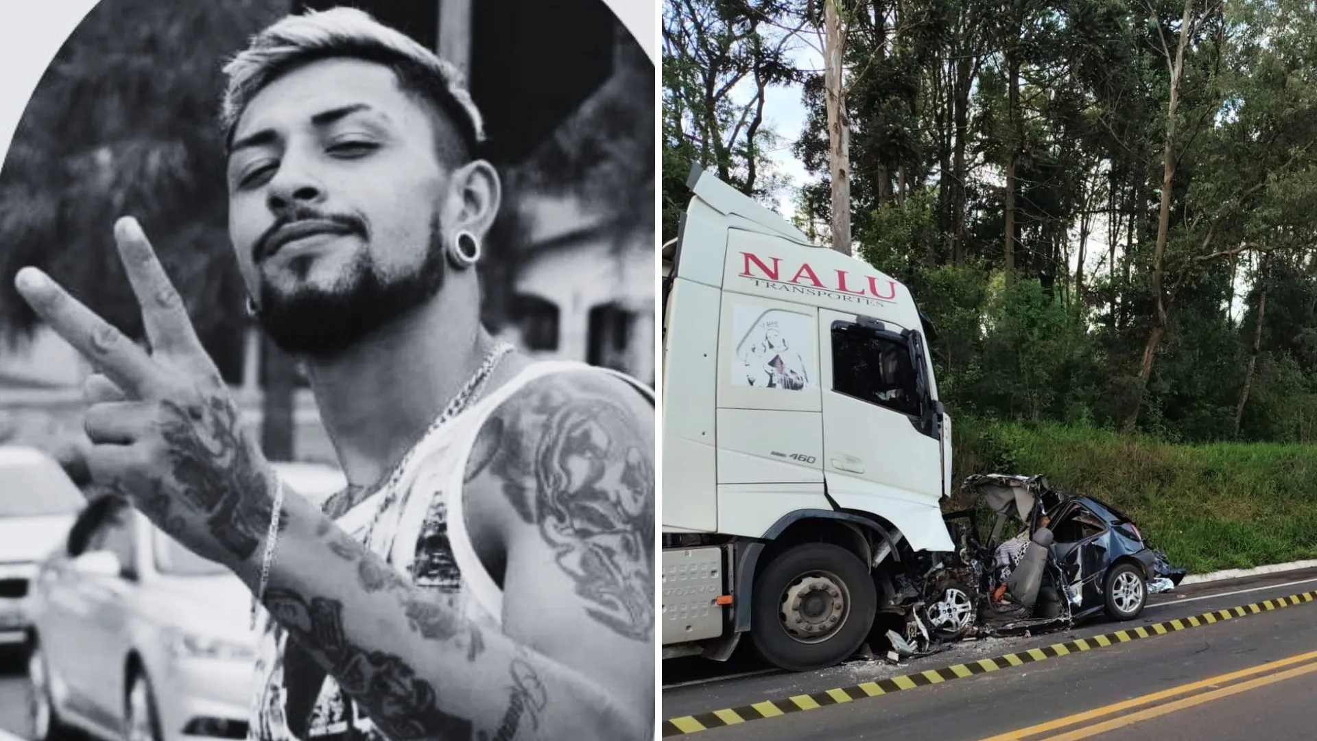 Identificado jovem que morreu em grave acidente na SC-355 em Fraiburgo