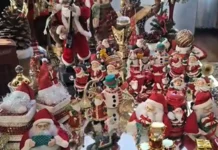 Casa em Caçador encanta com mais de 500 peças decorativas no Natal