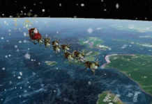 Papai Noel inicia entrega de presentes e pode ser acompanhado online