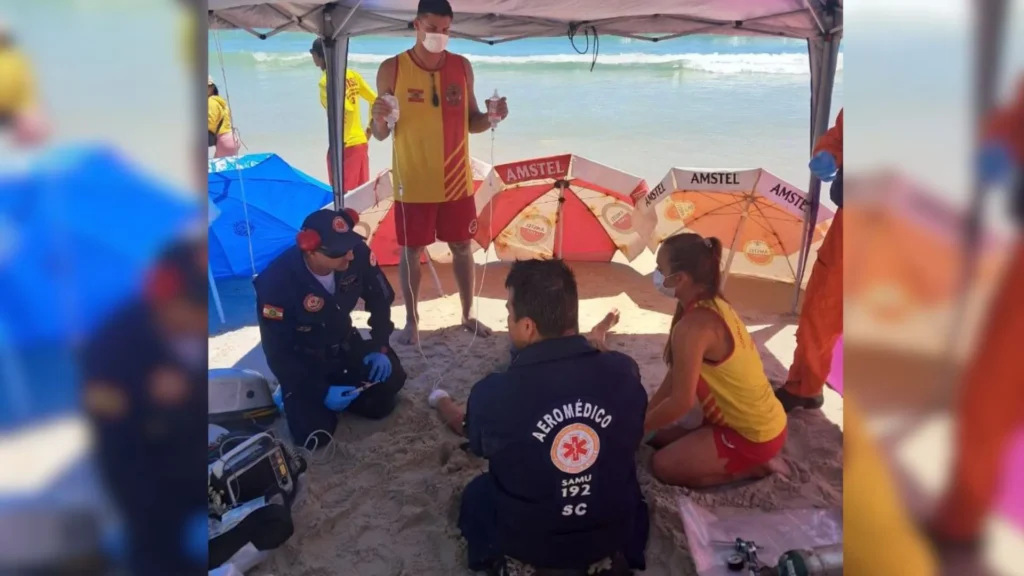 Turista chinês morre no mar de SC