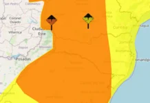 Santa Catarina tem 75 municípios em alerta para temporais nesta segunda
