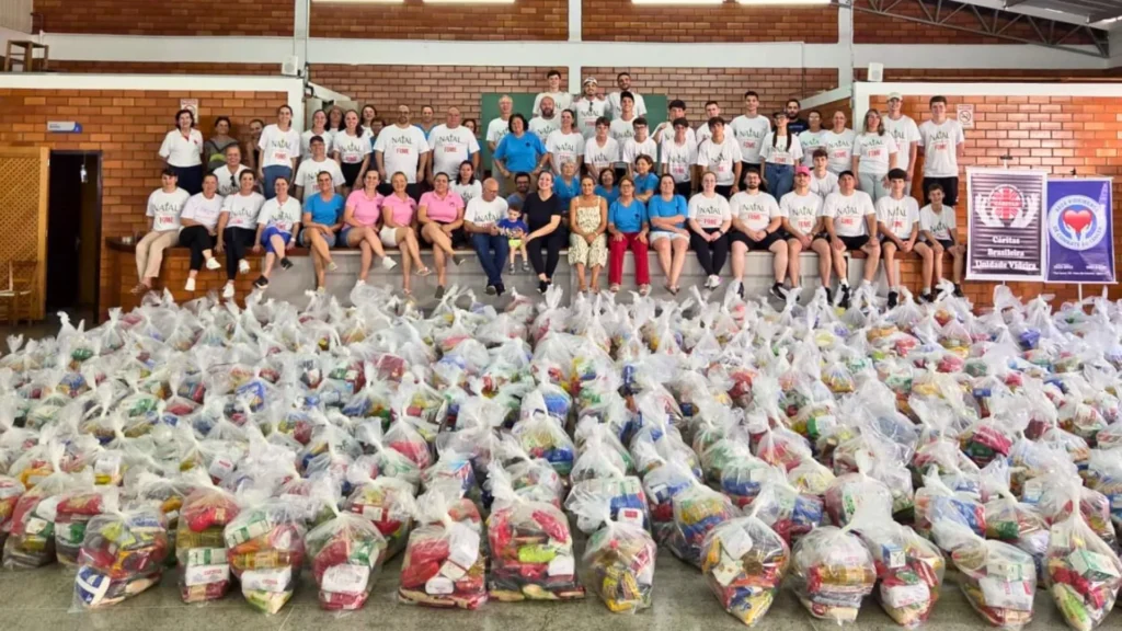 Campanha Natal Sem Fome 2025 distribui 9 toneladas de alimentos em Videira