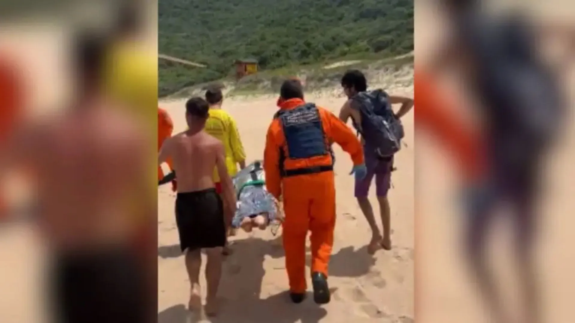 Mulher é atacada por capivara ao mergulhar em lagoa e precisou de resgate