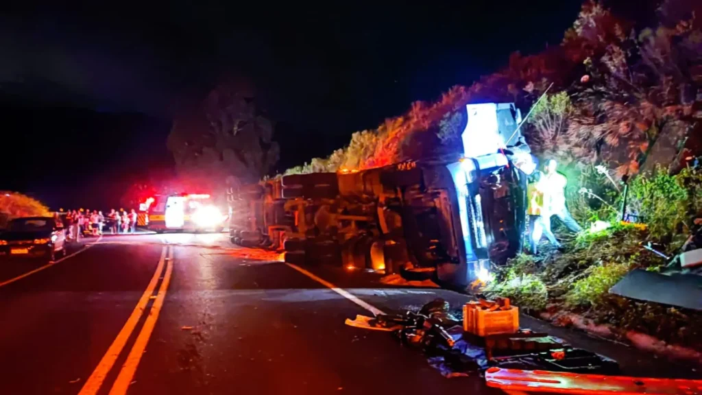 Acidente com caminhão de Fraiburgo deixa vítima fatal