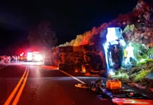 Acidente com caminhão de Fraiburgo deixa vítima fatal