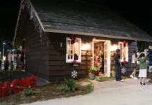 Casa do Papai Noel é aberta ao público no Parque Central em Caçador