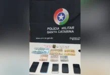 Polícia Militar prende quatro por tráfico de drogas em Treze Tílias