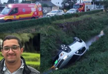 Dentista morre após carro cair em rio dentro da cidade