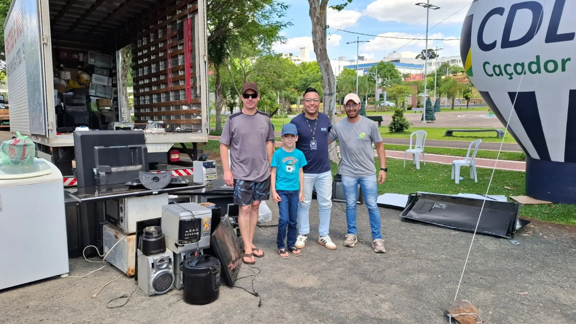 Recicla CDL recolhe 3,5 toneladas de lixo eletrônico em Caçador