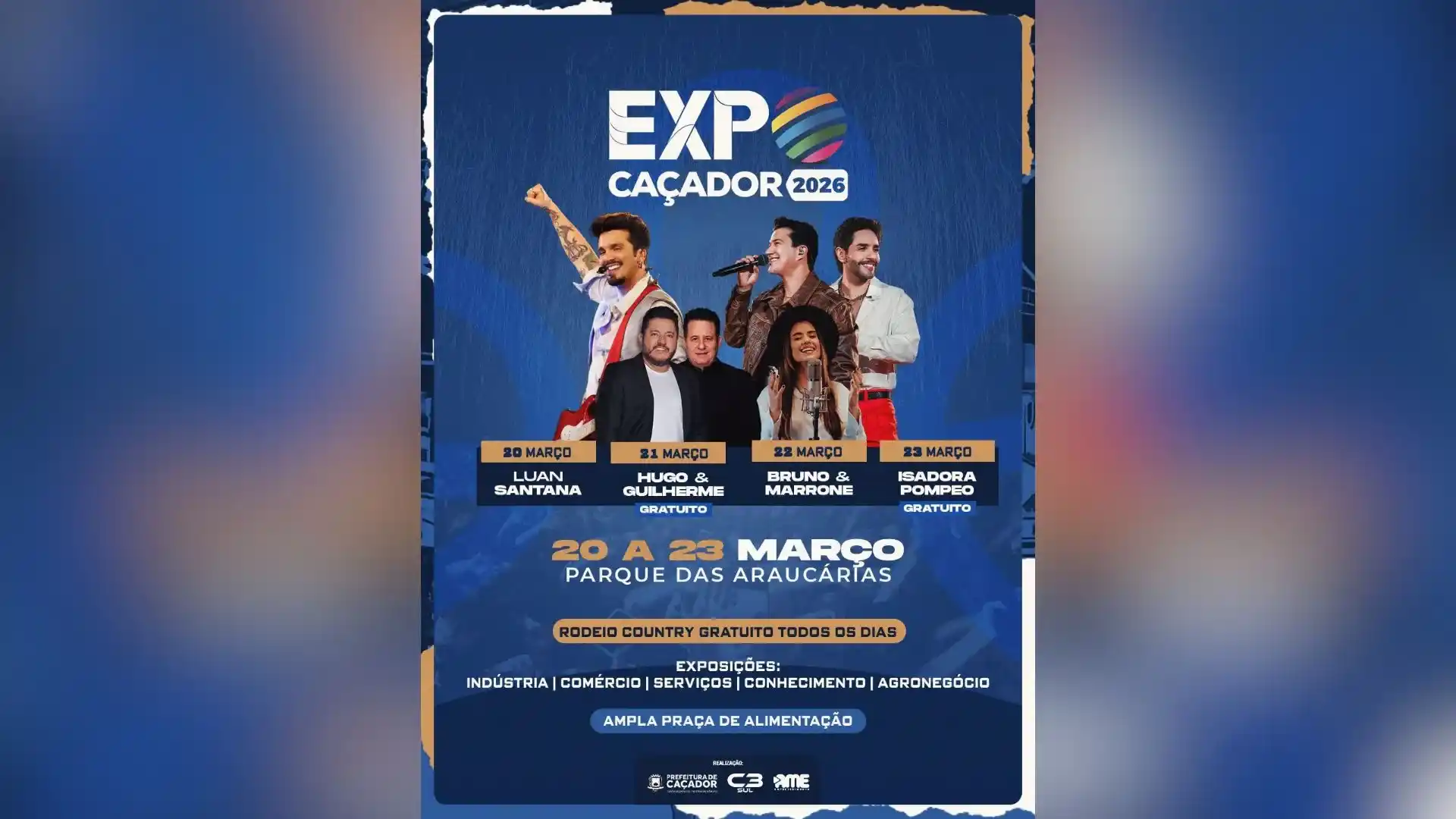 ExpoCaçador 2026 Lançamento oficial confirma shows nacionais e datas