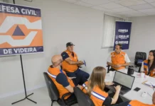 Defesa Civil de Videira se prepara para simulado estadual de emergências