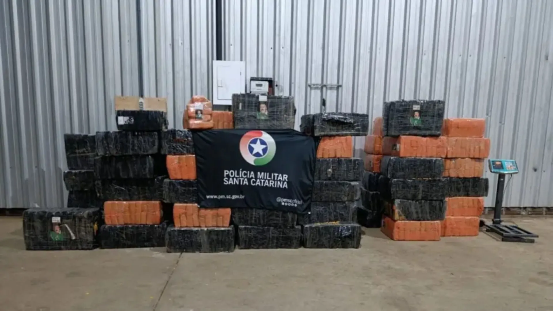 Depósito com quase 2 toneladas de drogas é descoberto às margens da BR-282