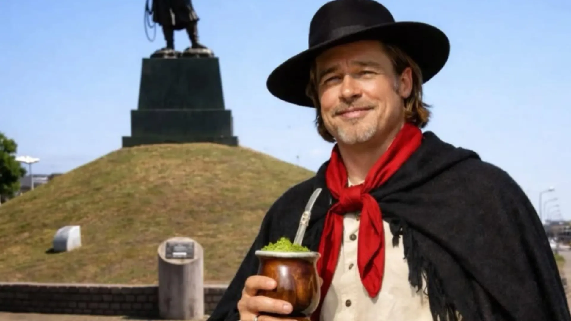 Página Brad Pitt Official posta montagem do ator de pilcha e enlouquece o Instagram