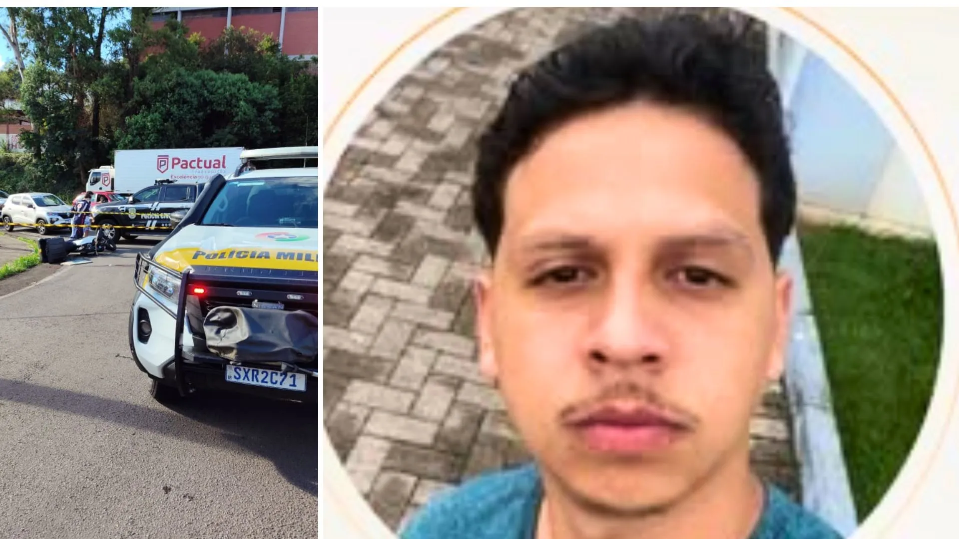 Motociclista de 24 anos morre em grave acidente com caminhão em Videira