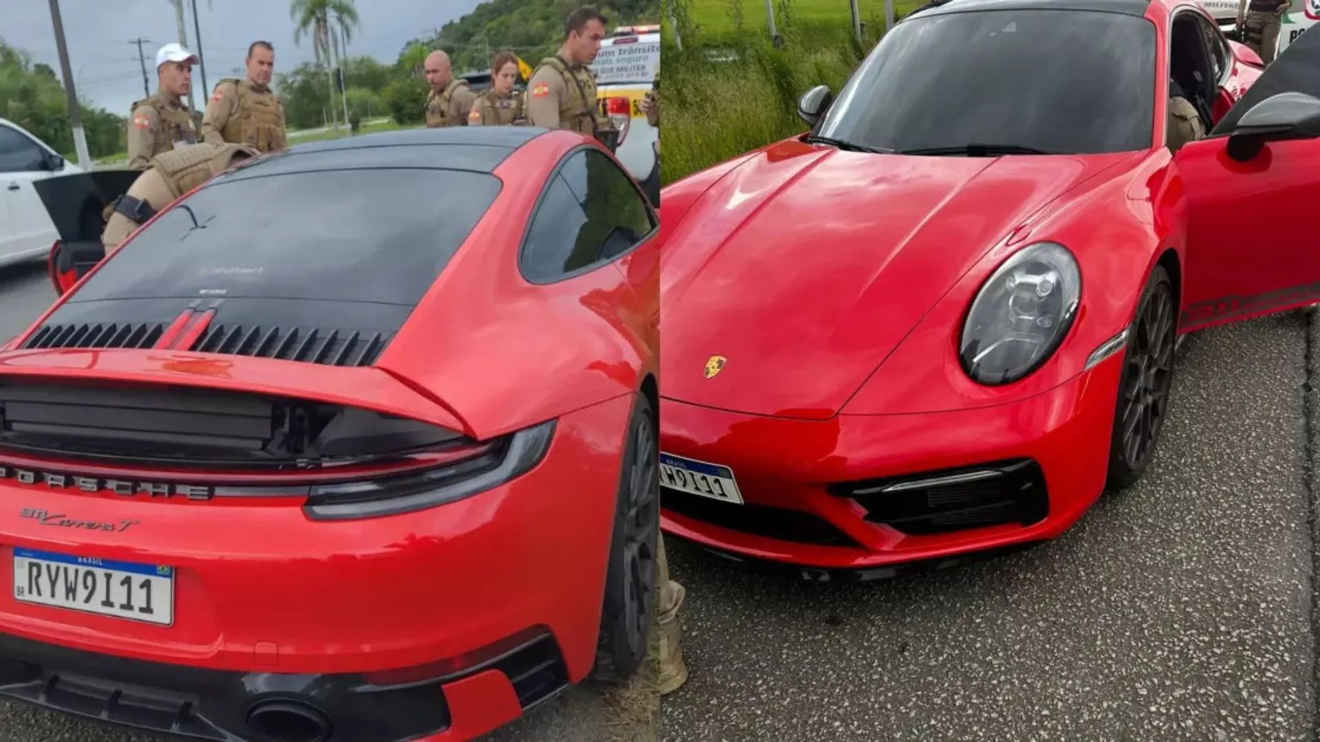 Porsche de R$ 1,5 milhão some de pátio em Balneário Camboriú, mas é recuperado pela PMSC